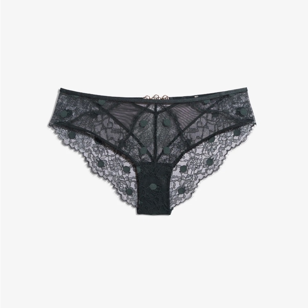 Etam Elixir Lace and Tulle Hipster  Black S XL